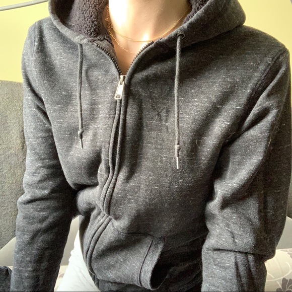 NWOT Grey Zip Up by Old Navy - Picture 4 of 7